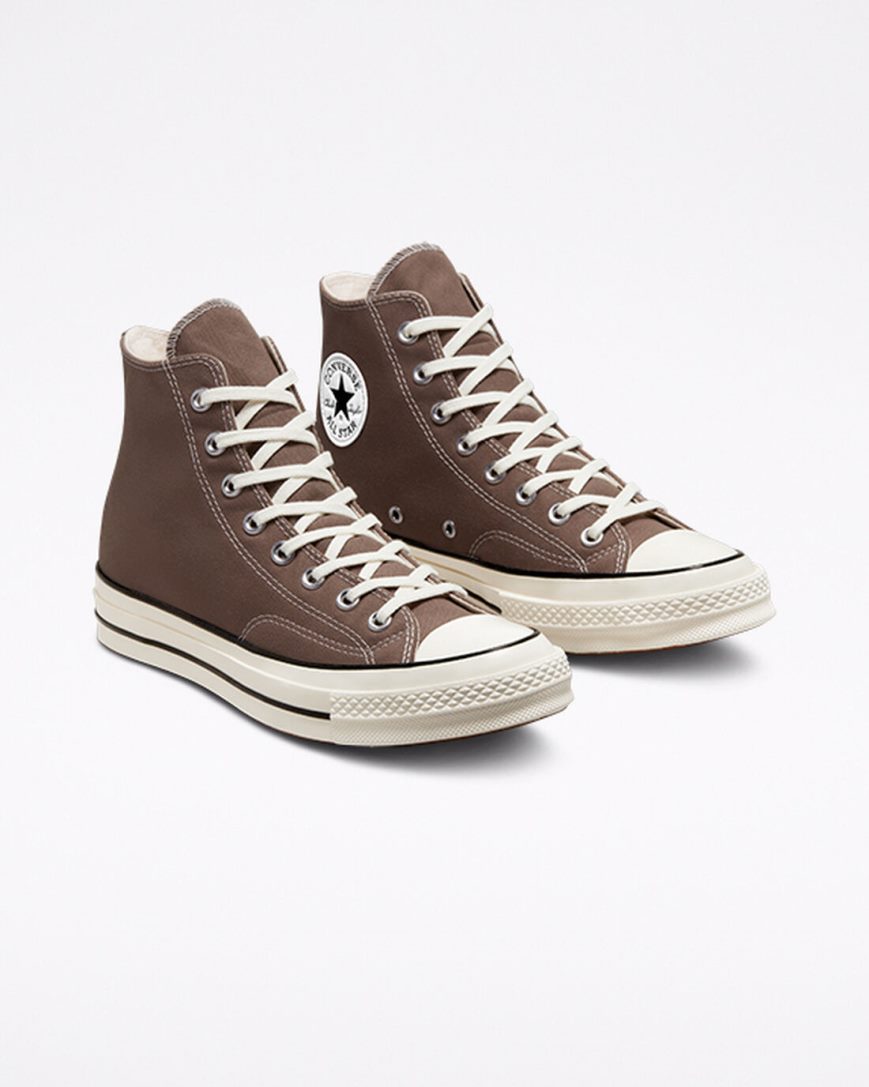 Dámské Boty Vysoké Converse Chuck 70 Vintage Platene Béžový Černé | CZ OLAR34